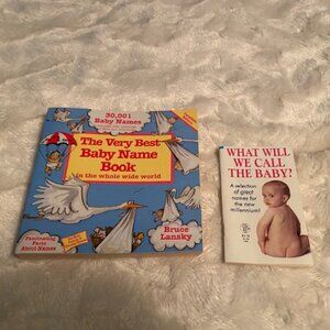 The Very Best Baby Names Book and What Will We Call the Baby Vintage Baby Books